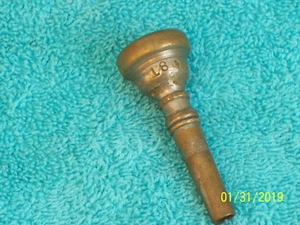 Vintage 1930's Vincent Bach Corp. New York 18 Cornet Mouthpiece old used cond MP - Picture 1 of 5