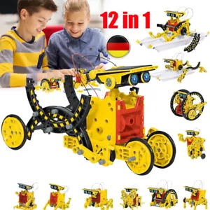 Solar Roboter Kinder Spielzeug 12-in-1 Konstruktion Bauset Experimente Geschenke - Bild 1 von 17