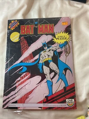 Batman Super Powers 15 Pc Puzzle Board Craft Master 1984 Sealed VTG Complete - Image 1 of 4