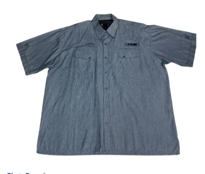 REGATTA Sports Adventure wear Men’s Size XL Gray Striped Shirt Short Sleeve - Image 1 of 4