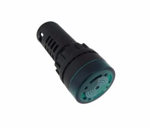 Señal LED de 24 V e indicador de zumbador montaje de panel M22 CA/DC - verde - Imagen 1 de 1