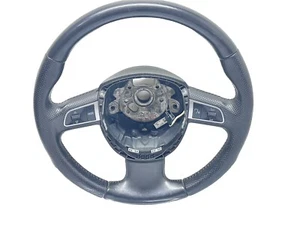 2008-2012 AUDI A4 A5 STEERING WHEEL LEATHER W/ CONTROL 3 SPOKE OEM CLEAN ✅ - Picture 1 of 18