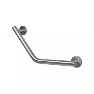 Croydex Chrome Stainless Steel Angled Grab Bar Bathroom Support 600mm x 82mm - image 1 of 4