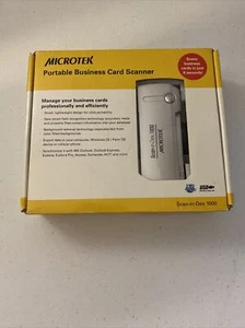 Microtek Scan-in-Dex 1000 Portable Business Card Scanner JSFA8601CU - Picture 1 of 3