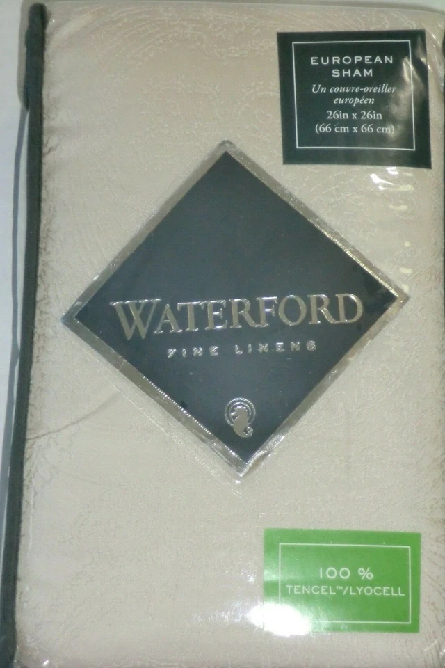 NIP* WATERFORD THAYER EURO EUROPEAN SHAM IN FLAX (PILLOW NOT INCLUDED) - Image 1 of 1