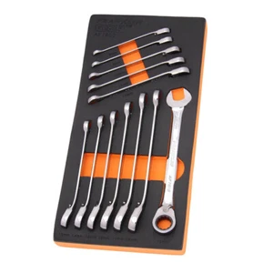 Reversible Ratchet Combination Spanner Set 12 Pc 12 Pt Franklin Tools AF7600 - Picture 1 of 1