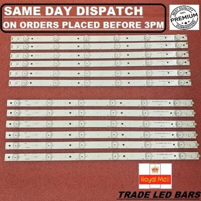 NEW 12 PIECE LED KIT SHARP LC-55CUG8362KS LC-55CUG8361KS LSC550FN13 / LSC550HN02 - Image 1 of 4