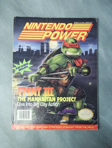 Nintendo Power 33 Teenage Mutant Ninja Turtles III TMNT 3 with poster vintage!! - Picture 1 of 5