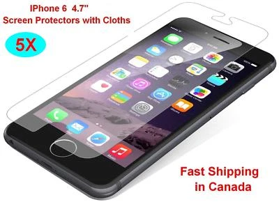 Brand New 5X Clear LCD Screen Protector for Apple iphone6 iphone 6 4.7" Cloth - Image 1 of 3