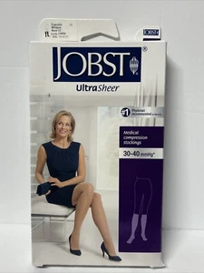 Jobst Ultra Sheer Natural 30-40 mmHg, Knee High, Lg, Petite, Closed Toe, 119630 - Picture 1 of 1