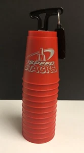 Set of 12 Red Speed Stacks Cups w/ Storage Stick - Picture 1 of 9