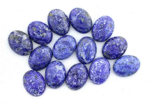 ONE 20x15 20mm x 15mm Naturale NO DYE Afghanistan Lapislazzuli Ovale Cabochon JMN82 - Foto 1 di 1