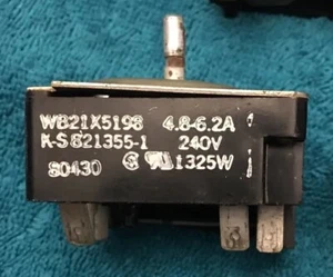 Interruptor quemador horno de cocina GE #752 WB21X5198 821355 - Imagen 1 de 3