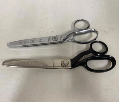 Par de dos (2) tijeras Wiss Pinking - CB9 y modelo-E Foto 1 de 4
