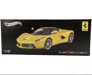FERRARI LAFERRARI F70 HYBRID YELLOW 1/18 DIECAST MODEL CAR HOT WHEELS BCT81 Read - Picture 1 of 9