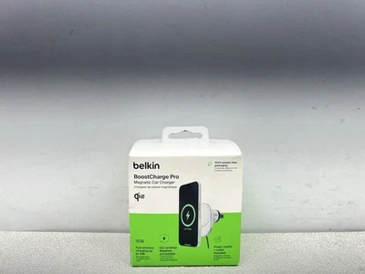 Belkin - 15W Qi2 (compatible con MagSafe) montaje de ventilación para automóvil Pro - gris - Foto 1 de 4
