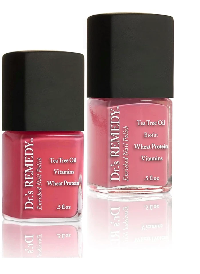 Dr’s Remedy Paquete de 3 Kit de Esmalte de Uñas TOTAL Dos en Uno/PACÍFICO Rosa Coral/SERENO S Foto 1 de 1