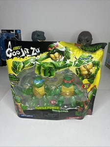 New Teenage Mutant Ninja Turtles Heros of Goo Jit Zu 2-Pack Leonardo & Raphael! - Picture 1 of 8