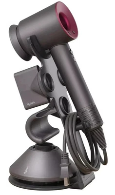 Suporte magnético para secador de cabelo Dyson Supersonic com plugue de alimentação e acessórios - Imagem 1 de 4