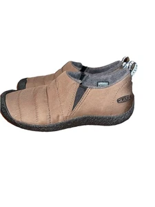 Keen Howser Brown Quilted Nylon Fleece Lined Slip On Shoes Men’s Size 7 - Picture 1 of 5