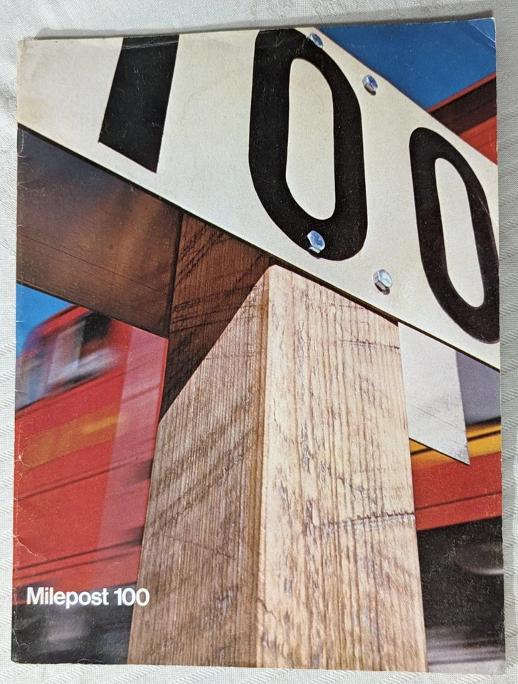 ***VINTAGE 1968 SANTA FE RAILROAD 100th ANNIVERSARY MILEPOST 100 BOOKLET*** - Image 1 of 4