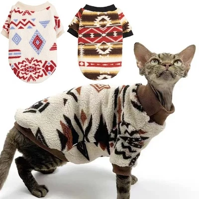 Suéter Gato Sin Pelo Invierno Cálido Esfinge Gato Devon Rex Cómodo Suave Ropa NAVIDAD Foto 1 de 4