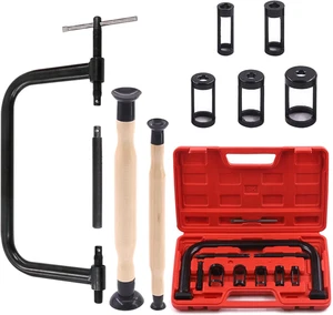 13Pcs Black Valve Spring Compressor Tools Assortment Kit, Including 5Pcs Pusher - Picture 1 of 12