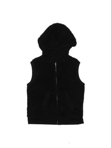 Mudd Girls Black Faux Fur Vest 10 - Picture 1 of 2