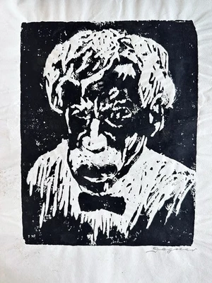 Degner, Arthur „Albert …“ um 1948, Linolschnitt, signiert. - Bild 1 von 4