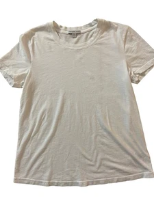 T-shirt bianca donna James Perse Los Angeles taglia 1 WLJ3144 made in USA - Foto 1 di 8