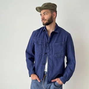 Chaqueta de trabajo francesa vintage años 70 Sanfor azul talla 48 - Imagen 1 de 7