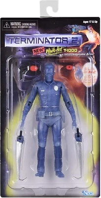 WHITE HOT T-1000 Terminator 2 Movie 7" Kenner Tribute Action Figure Neca 2018 - Image 1 of 3
