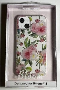 Merkury Innovations Hard Shell Protective Case for iPhone 13 "Bloom" Floral - Picture 1 of 3