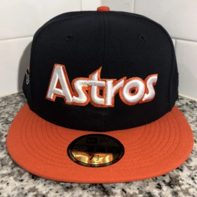 Houston Astros New Era 59FIFTY 45th Anniversary Two Tone Fitted Cap Size 7 1/2 - Image 1 of 4