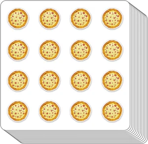Pizza Planner Stickers, 0.5In Scrapbooking Kids DIY Calendar Crafting Journals 2 - Picture 1 of 3