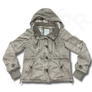 Chaqueta Aeropostale Para Mujer Grande Marrón Tostado Franela Forrada Abrigo Capucha Extraíble - Imagen 1 de 18