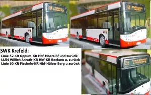 3 autobus urbani Solaris U12-SWK Krefeld linee 052 054 060 Anrath, Hülser Berg + Moers - Foto 1 di 12
