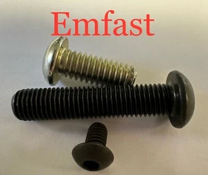 10/32, 3/16 1/4 5/16 UNF varios UNBRAKO y zócalo de importación cabezal botón tornillo acero - Imagen 1 de 3