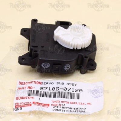 Genuine OEM Toyota Lexus Air Conditioner Servo Damper Sub-Assembly 87106-07120 Foto 1 de 4