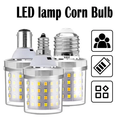 Mini LED Corn Bulb E27 E26 E14 E12 B22 B15 9W Lamp 2835SMD for Chandelier - Image 1 of 4