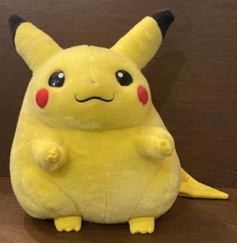Vintage 1999 Hasbro TOMY Large 16" Pokémon Pikachu Jumbo Plush Nintendo #57833 Cover