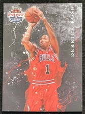11-12 Panini Past & Present Raining 3's Derrick Rose Insert Card (Chicago Bulls)