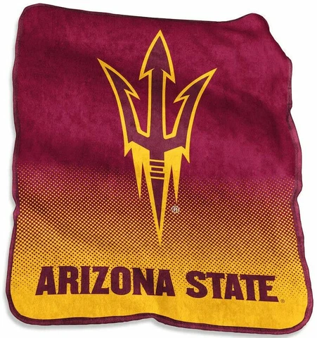 Arizona State Sun Devils NCAA Plush Raschel Logo Throw Blanket - W5195956845 Cover