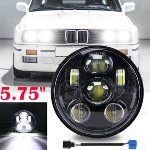 1x 5.75" 5-3/4" Round LED Headlight High-Low Beam Fit For BMW 325i 528i 535i E30 - Picture 1 of 15