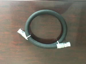 1/4" x 36" 2-Wire Hydraulic Hose Assembly  with 1 Male Pipe 1 Male Pipe Swivel - Picture 1 of 3