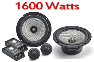 6,5" 17cm 2 vias CAR EO AUDIO COMPONENTE ALTO-FALANTES PAR PORTA 1800 Watt Oes-6.5c - Imagem 1 de 4