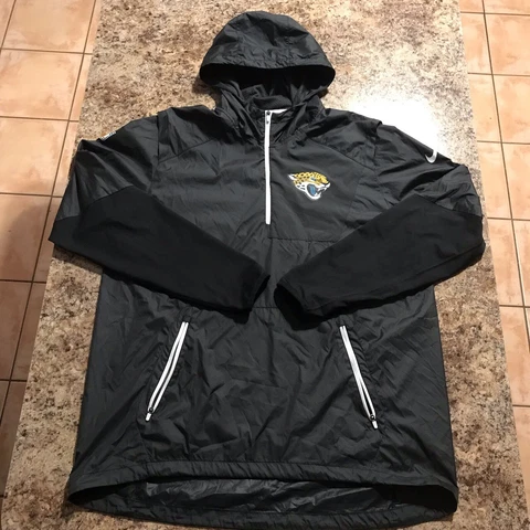 Nike NFL On Field Apparel Jacksonville Jaguars 1/4 Zip Windbreaker Pullover LG Cover