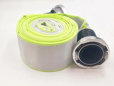 3 Zoll B-75 5 Meter Flach Bau Industrie Feuerwehr Pumpen Schlauch mit Storz - Bild 1 von 3