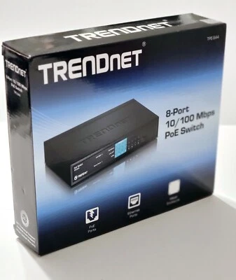 8 Port Switch – 4 Port PoE Integrates Power over Ethernet (PoE) and Network  - Image 1 of 4