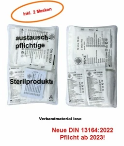 Nachfüllset Austauschset für Verbandskasten Auto KFZ Erste Hilfe 2023 + DIN13164 - Bild 1 von 2